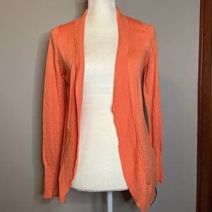 Merona Tangerine Open Front Cardigan (1)